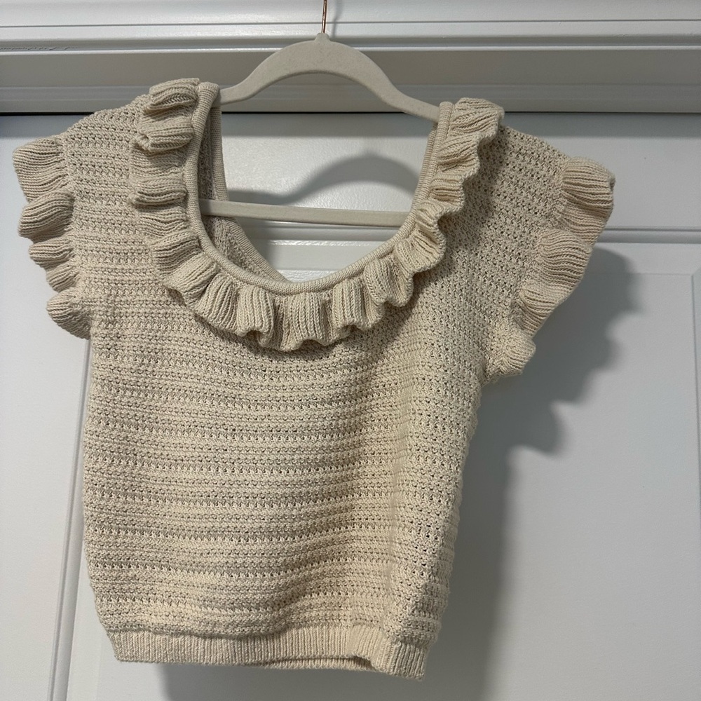 H&M Beige Knit Top